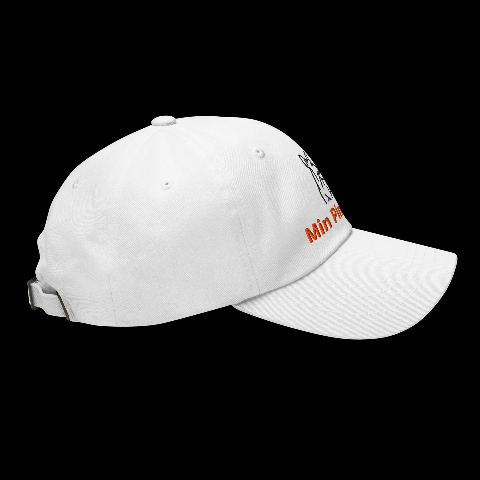 Min Pin Love Dad Hat: Embroidered Dog Lover Cap, photo 6