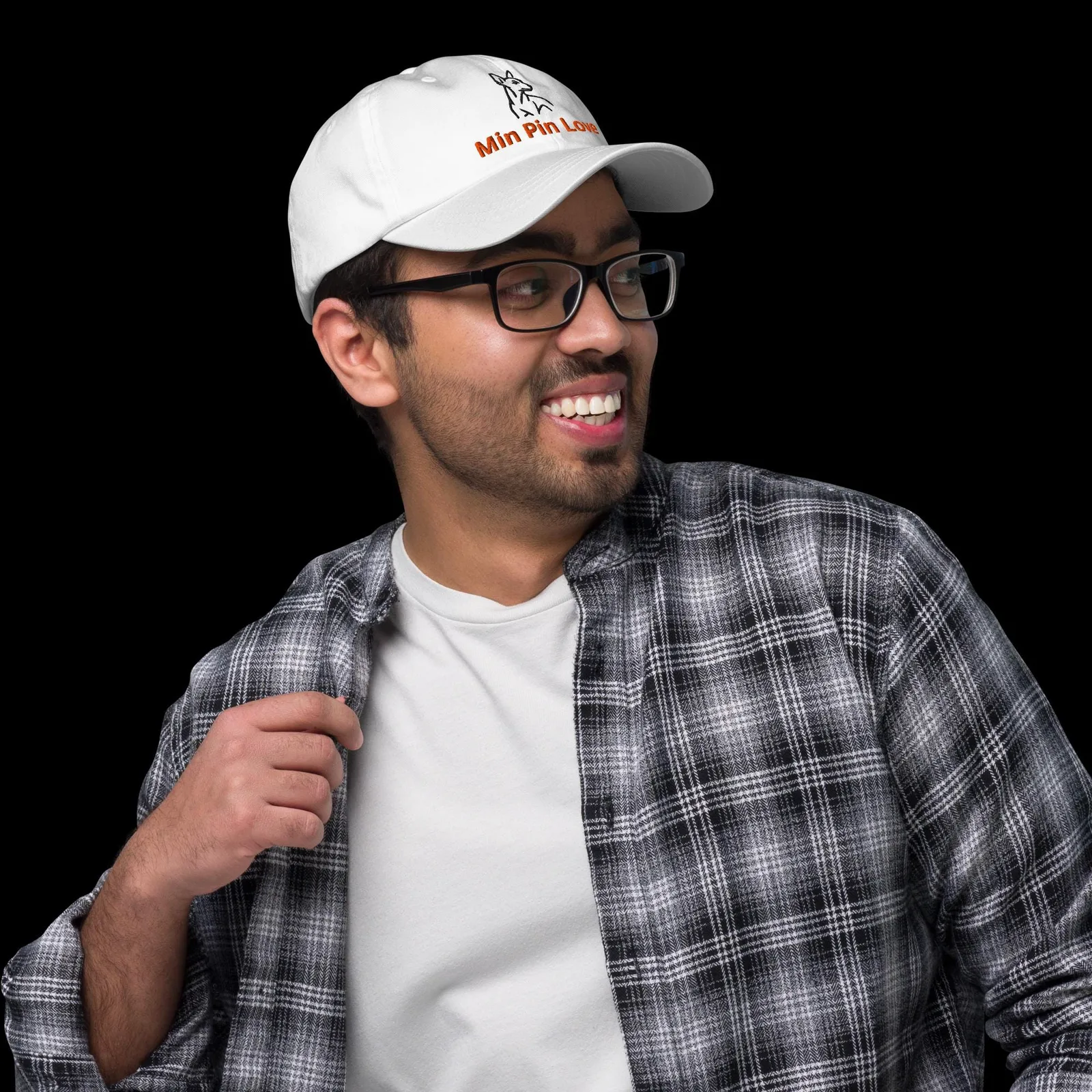 Min Pin Love Dad Hat: Embroidered Dog Lover Cap, photo 7