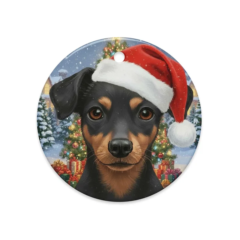 Miniature Pinscher Christmas Ornament: Festive Dog Lover Holiday Decor