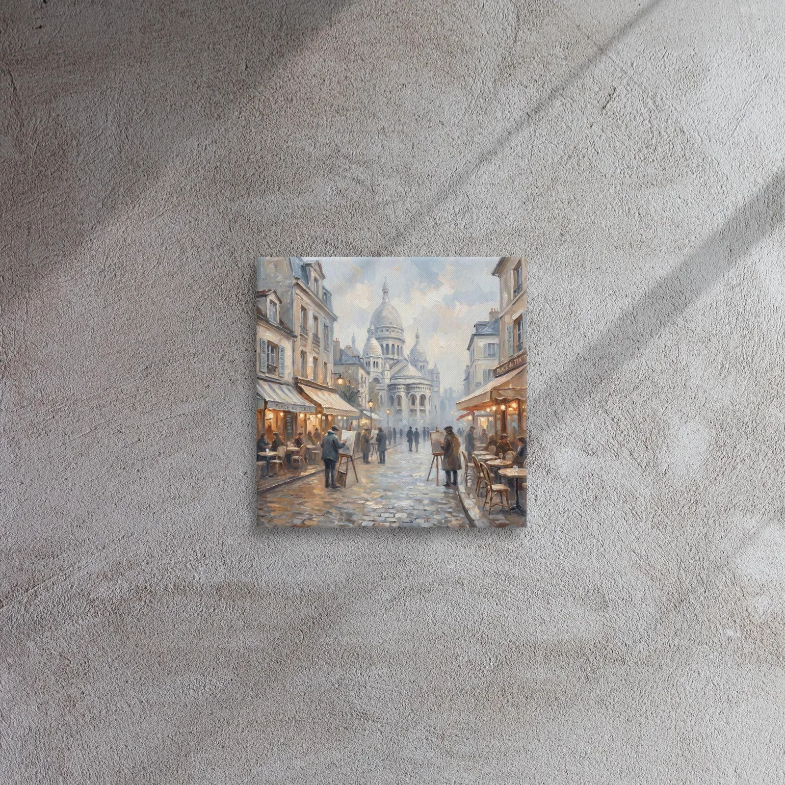 Montmartre Paris Canvas: Sacré Cœur, Place du Tertre French Impressionist Wall Art, photo 5