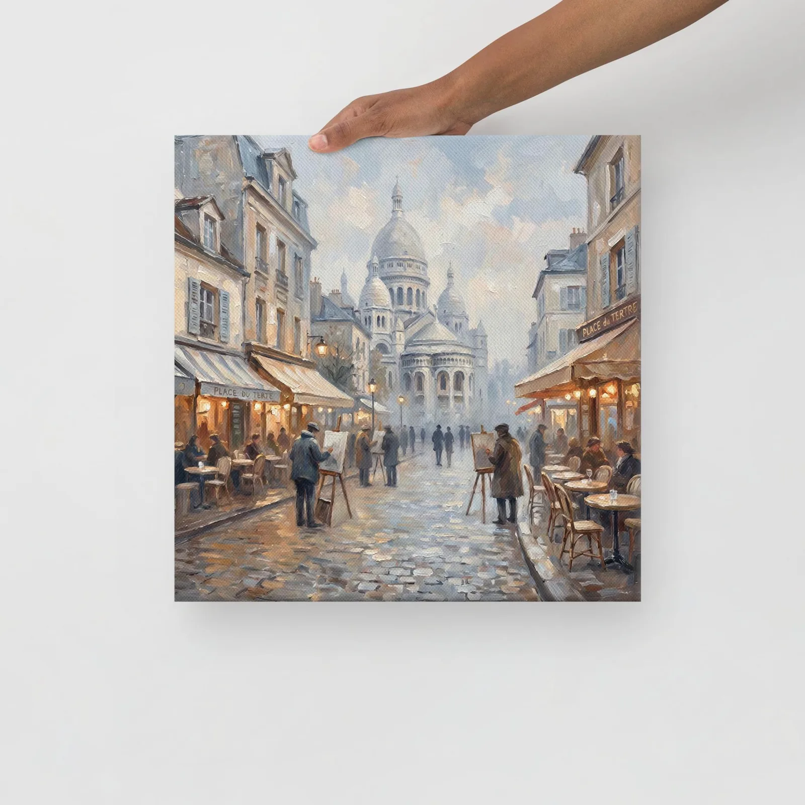 Montmartre Paris Canvas: Sacré Cœur, Place du Tertre French Impressionist Wall Art, photo 10