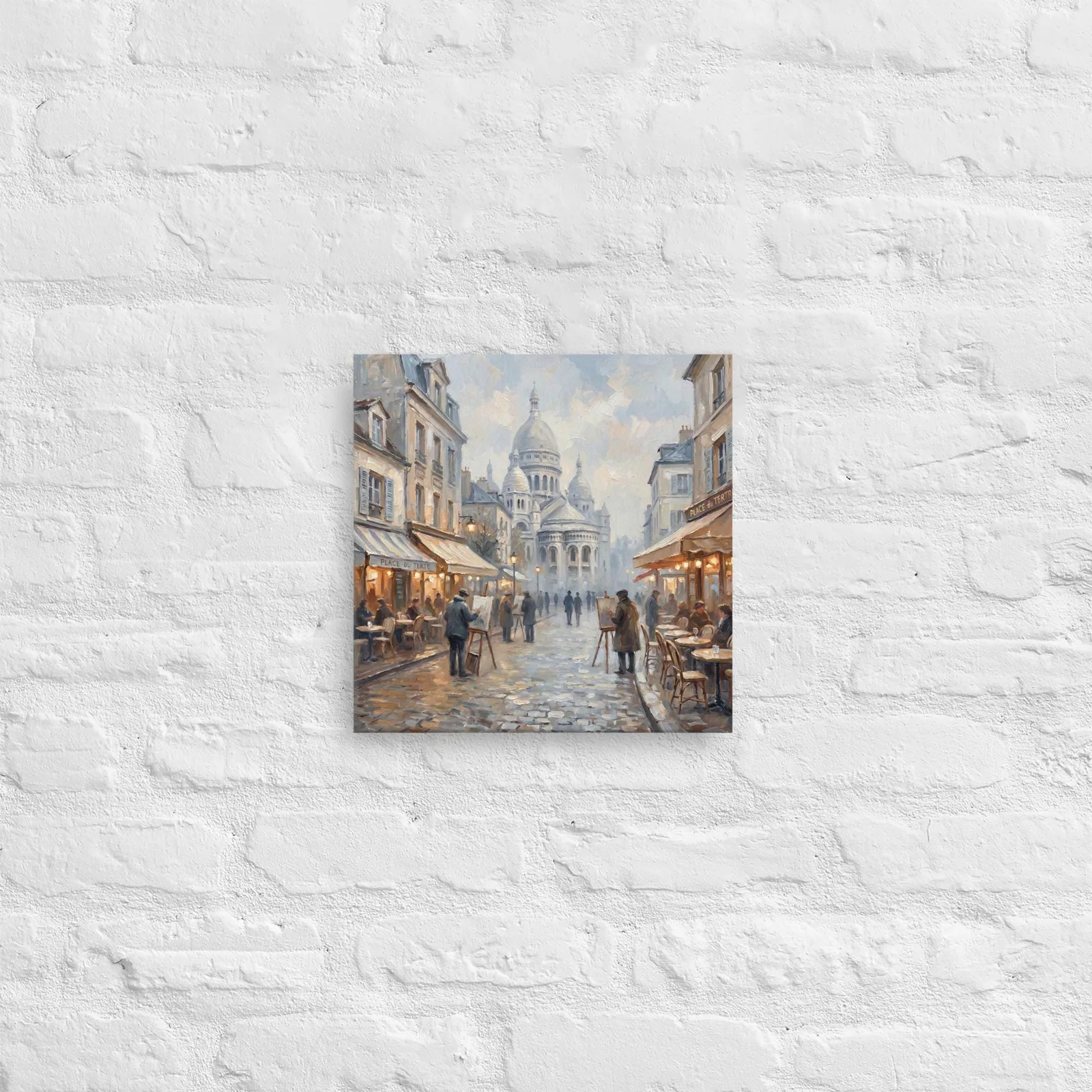 Montmartre Paris Canvas: Sacré Cœur, Place du Tertre French Impressionist Wall Art, photo 3