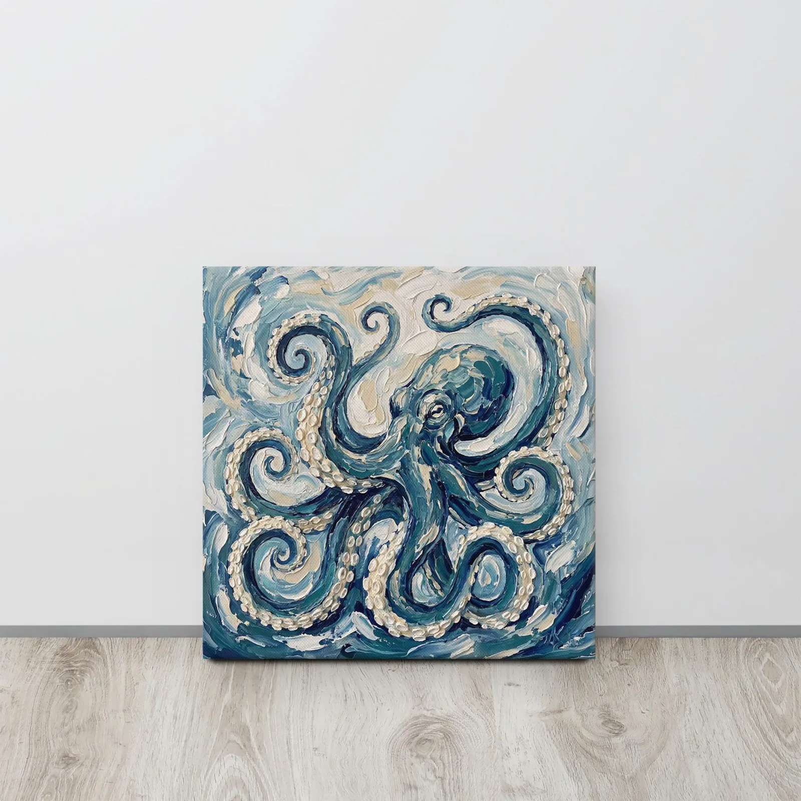 Octopus Thin Canvas: Impasto Style Wall art, photo 8