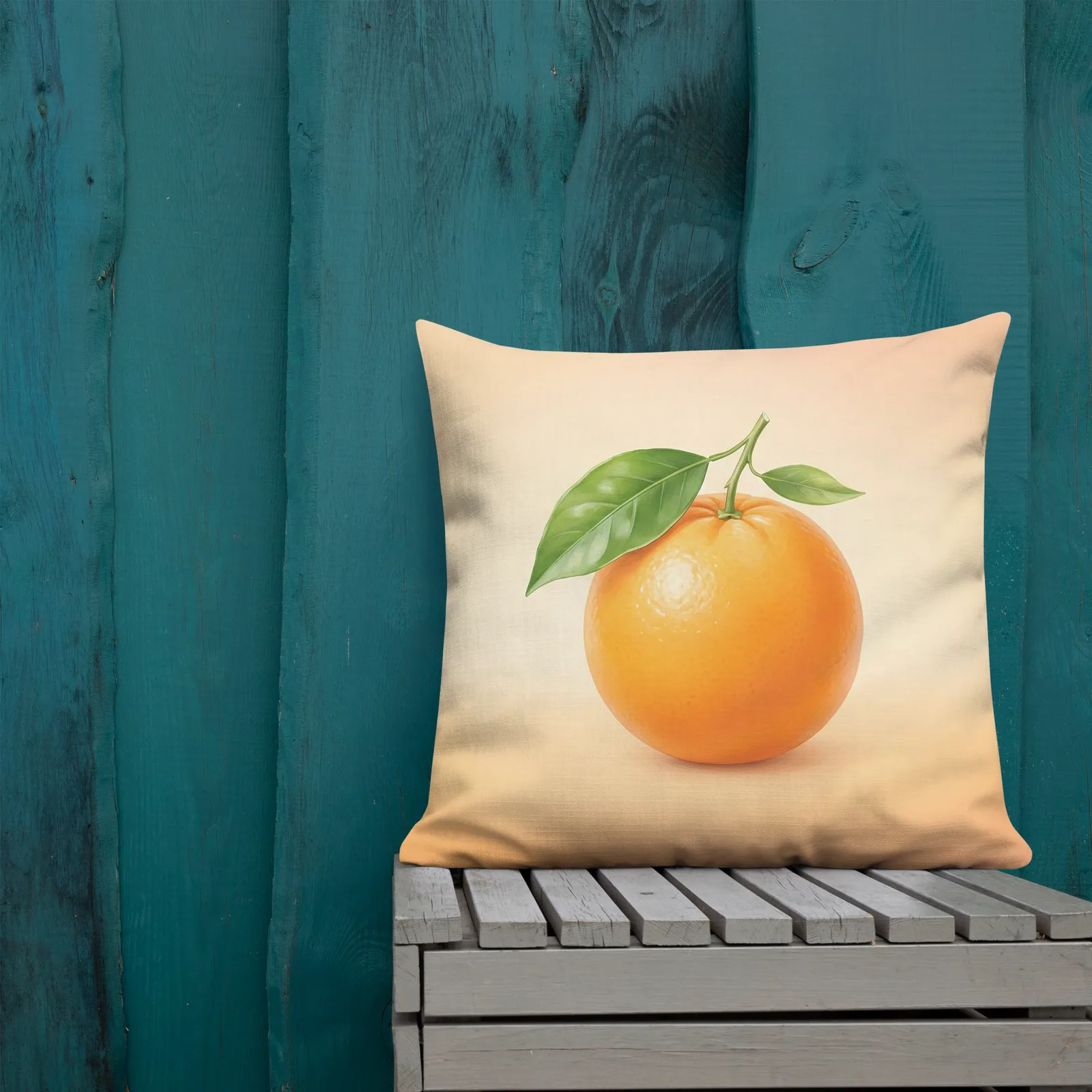 Orange Throw Pillow: Citrus Summer Sunshine Decor, photo 9
