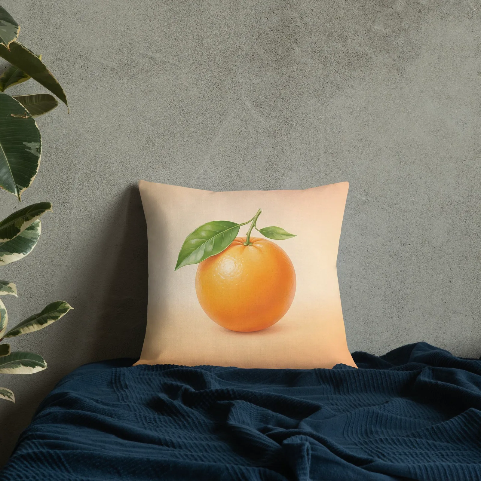 Orange Throw Pillow: Citrus Summer Sunshine Decor, photo 6