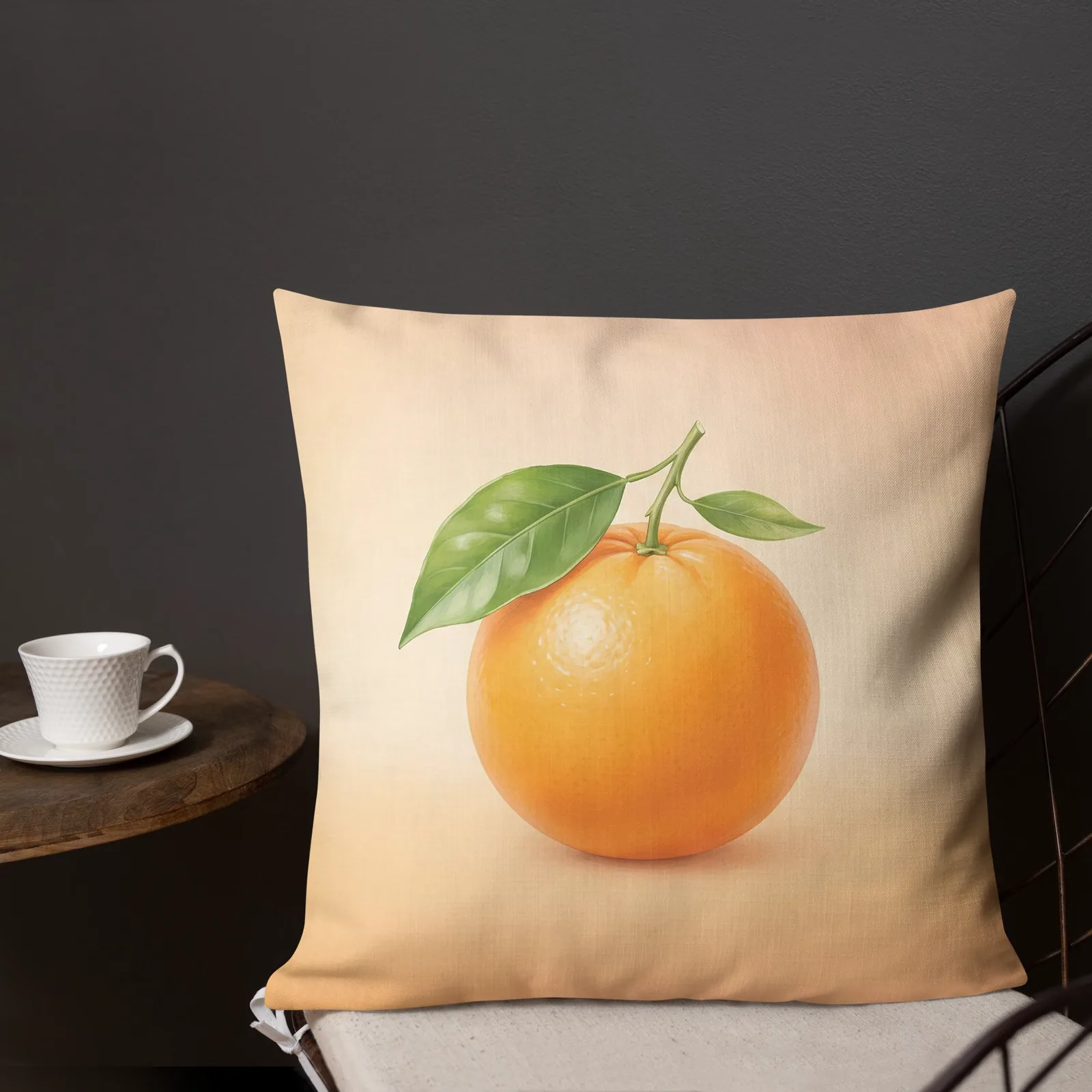 Orange Throw Pillow: Citrus Summer Sunshine Decor, photo 2