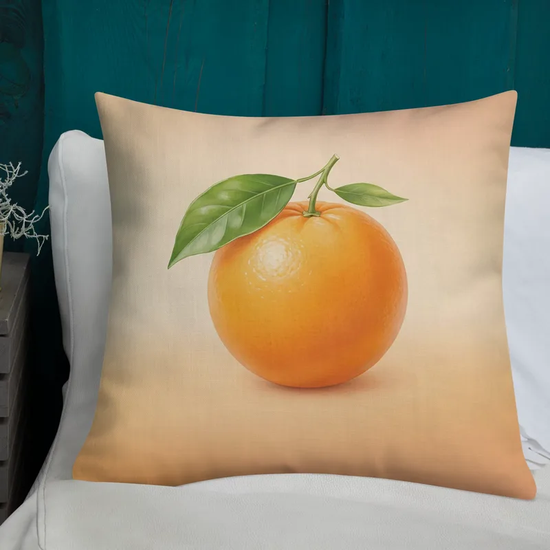 Orange Throw Pillow: Citrus Summer Sunshine Decor