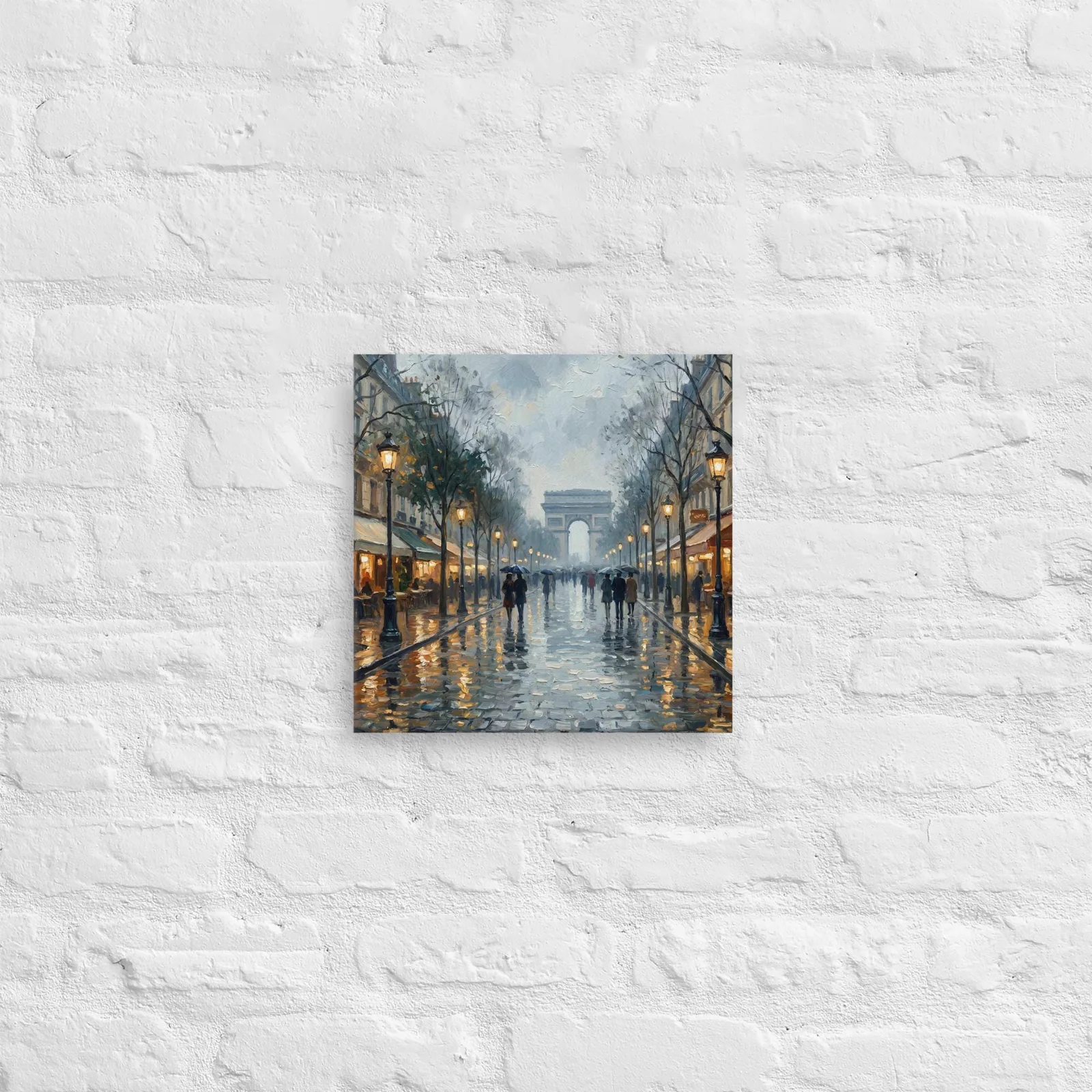 Paris Arc de Triomphe Thin Canvas: French Impressionist Style Wall Art, photo 3