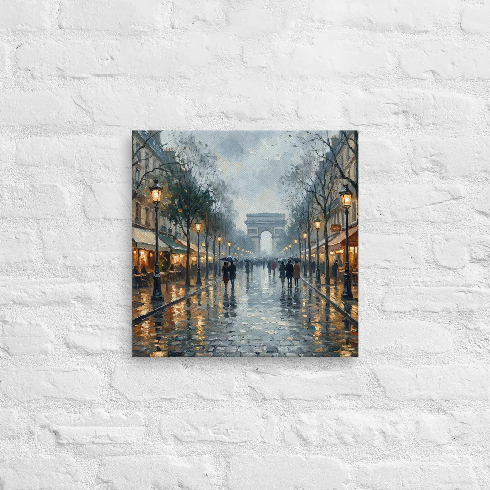 Paris Arc de Triomphe Thin Canvas: French Impressionist Style Wall Art, photo 4