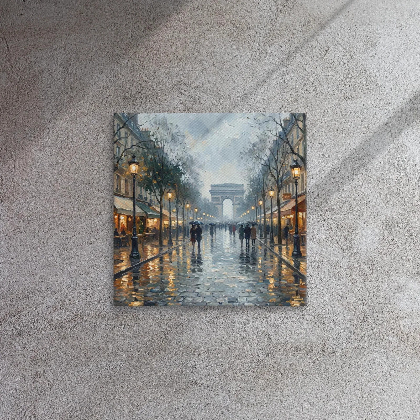 Paris Arc de Triomphe Thin Canvas: French Impressionist Style Wall Art, photo 8