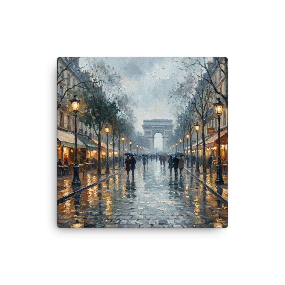 Paris Arc de Triomphe Thin Canvas: French Impressionist Style Wall Art, photo 2