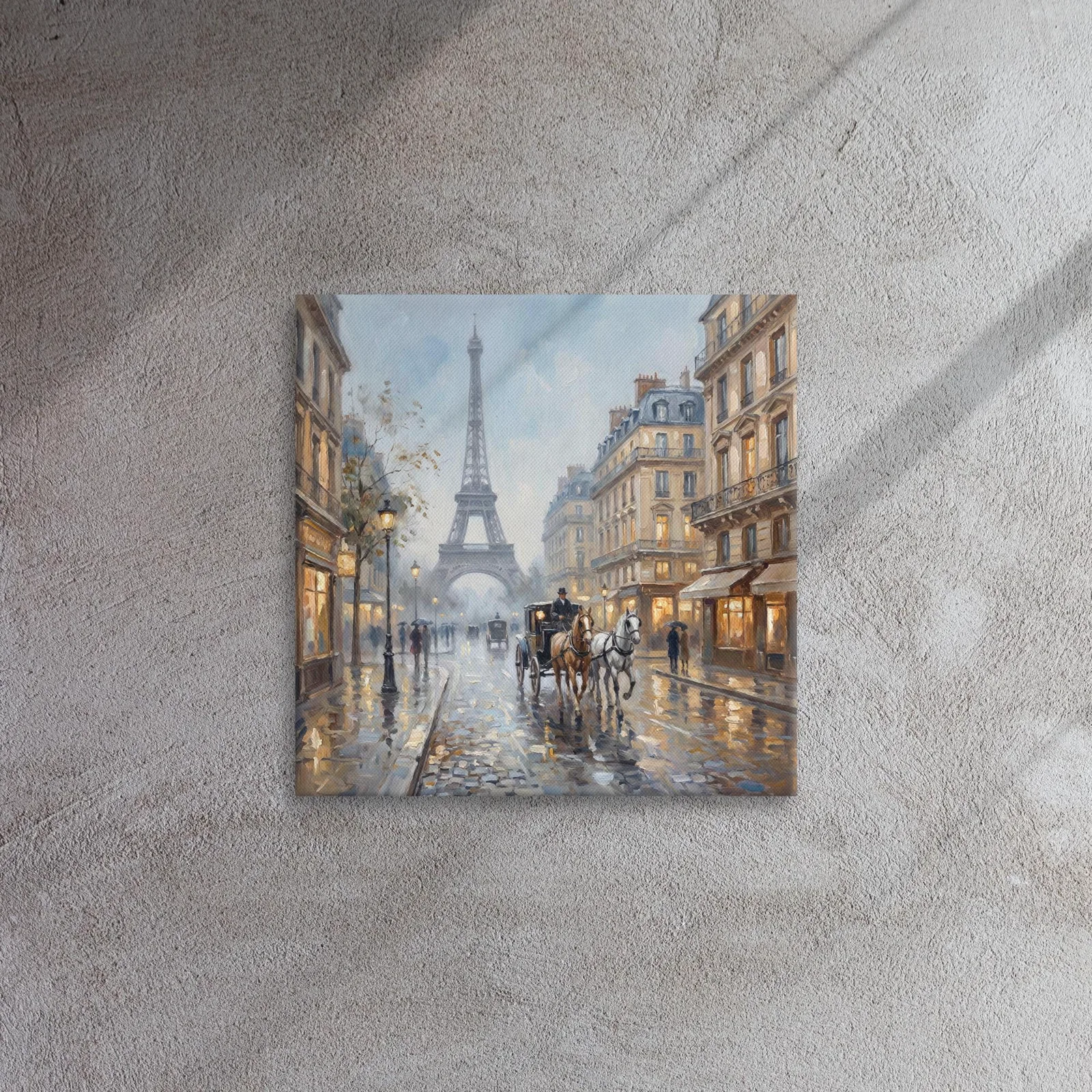 Paris Eiffel Tower Thin Canvas: French Impressionist Style Wall Art, photo 6