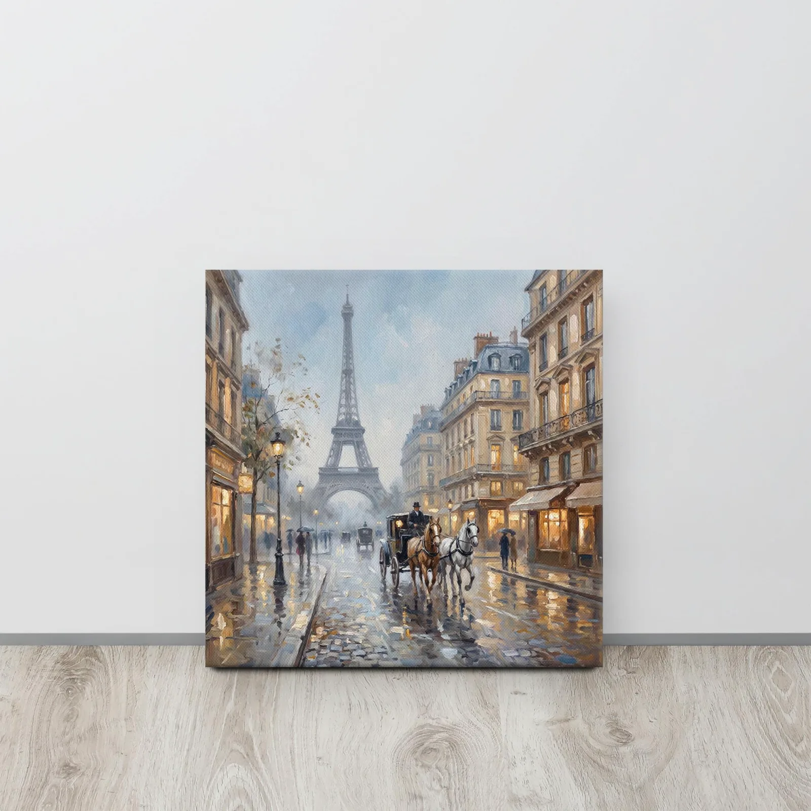 Paris Eiffel Tower Thin Canvas: French Impressionist Style Wall Art, photo 8