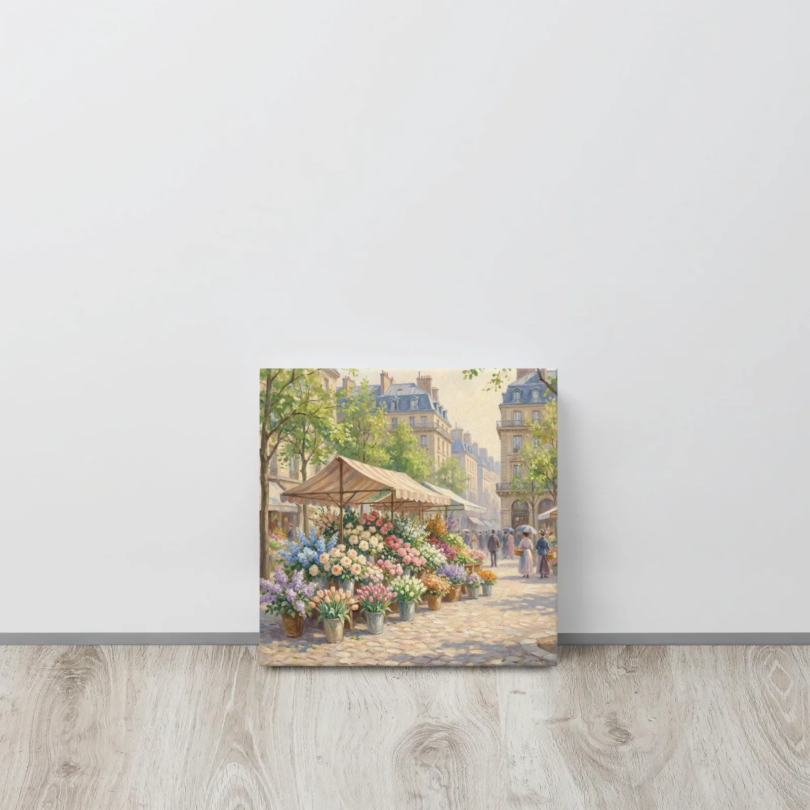 Paris Flower Market Thin Canvas: Spring Impressionist Style Wall Art, photo 5