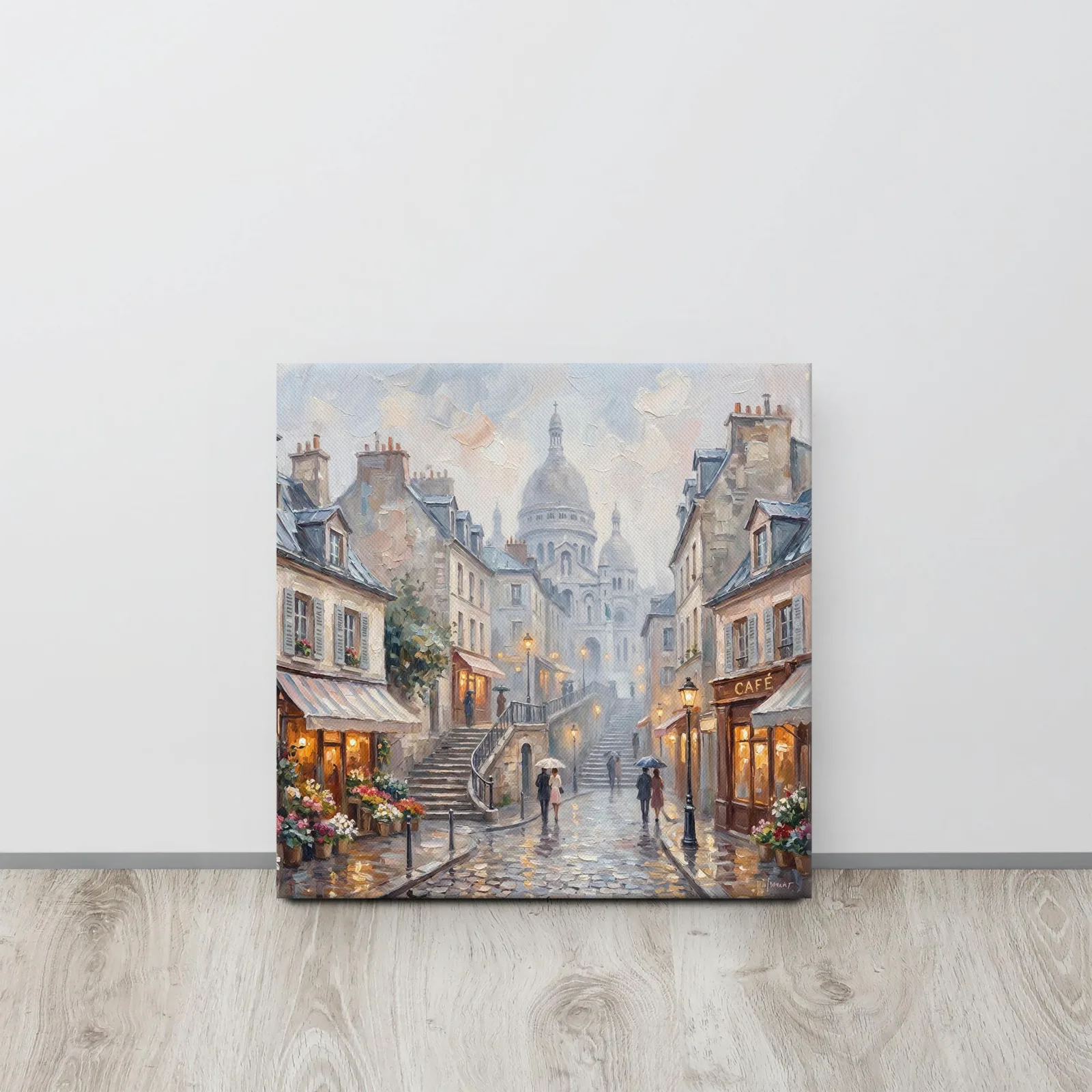 Paris Montmartre Sacré Cœur Thin Canvas: French Impressionist Style Wall Art, photo 6