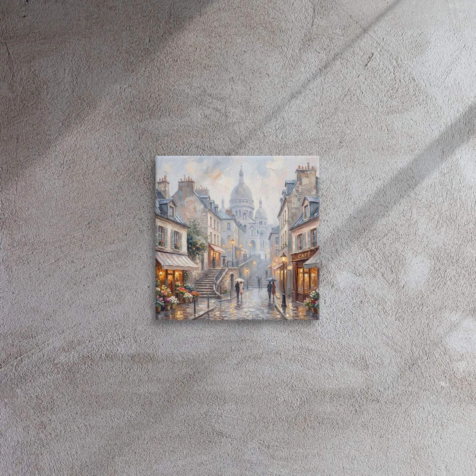 Paris Montmartre Sacré Cœur Thin Canvas: French Impressionist Style Wall Art, photo 3