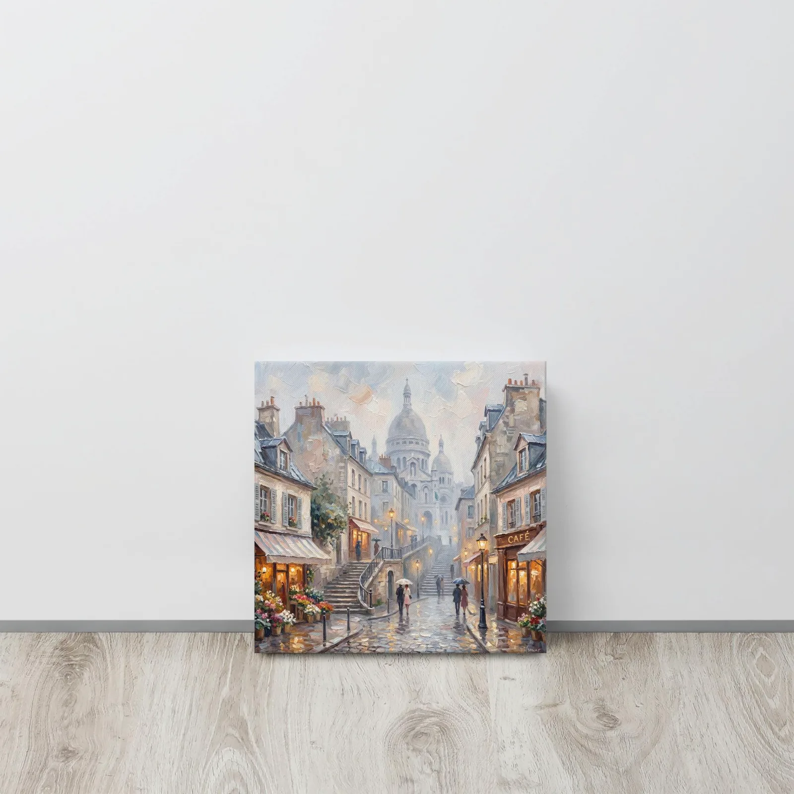 Paris Montmartre Sacré Cœur Thin Canvas: French Impressionist Style Wall Art, photo 5