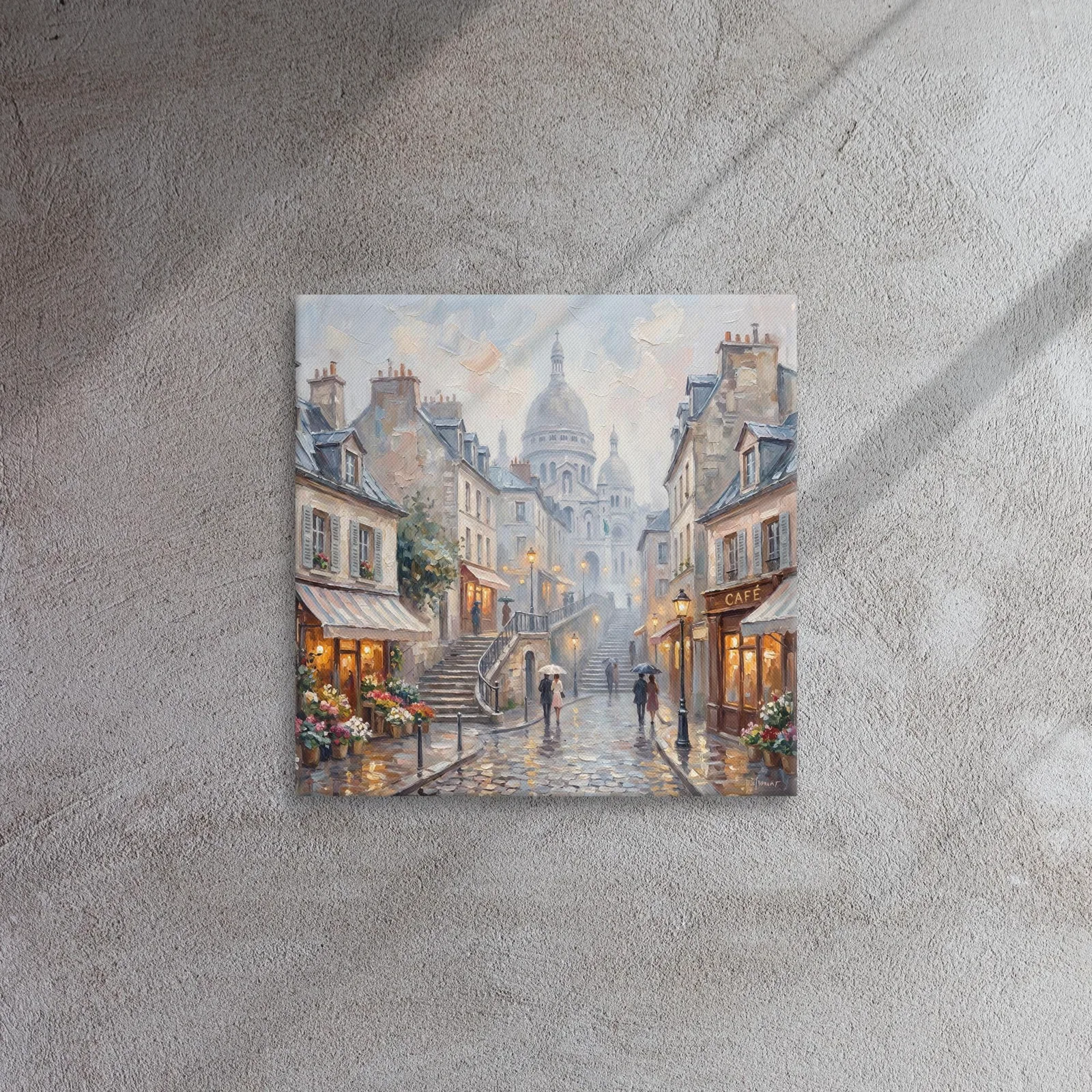 Paris Montmartre Sacré Cœur Thin Canvas: French Impressionist Style Wall Art, photo 4