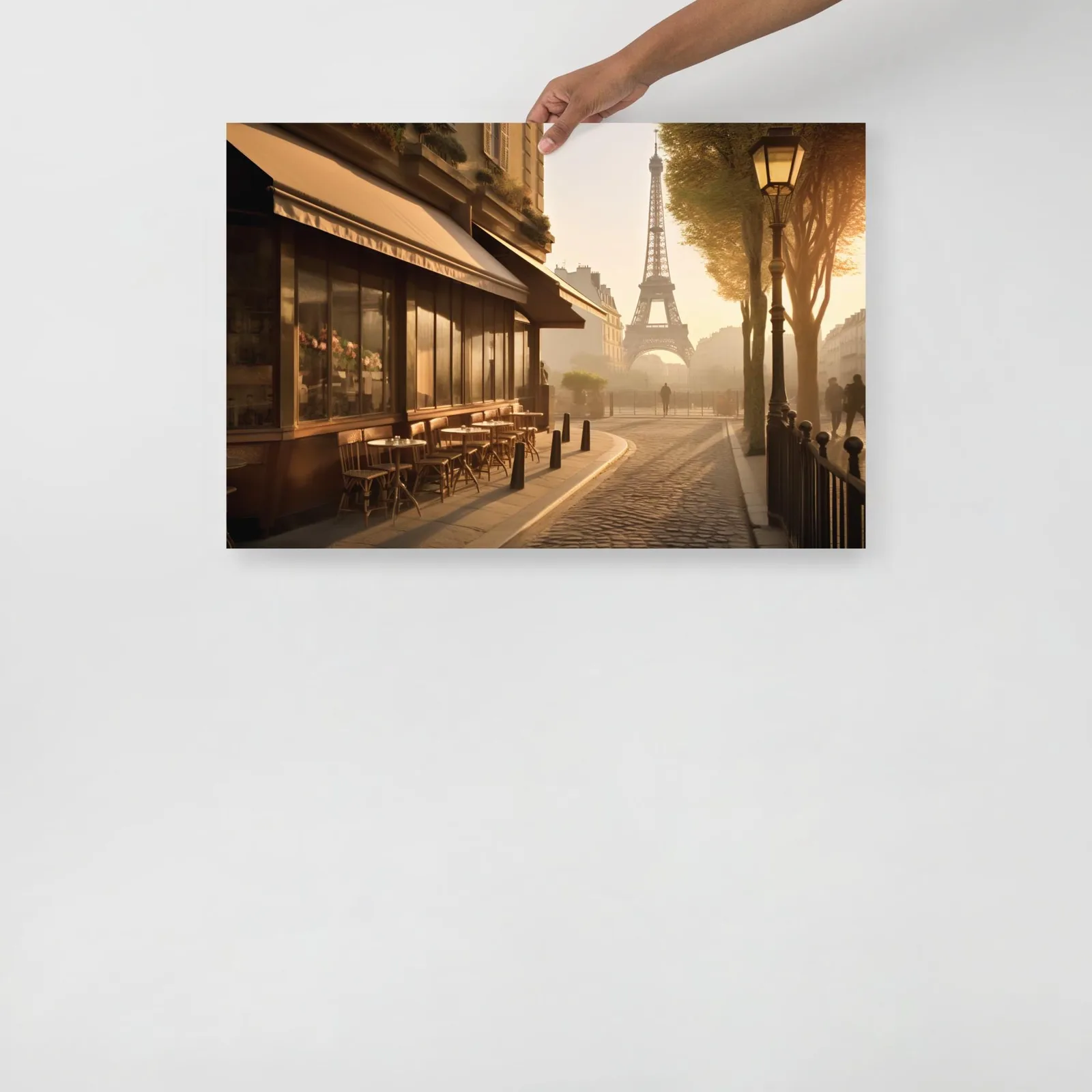 Paris Morning Café Poster: Romantic Eiffel Tower Wall Art, photo 7