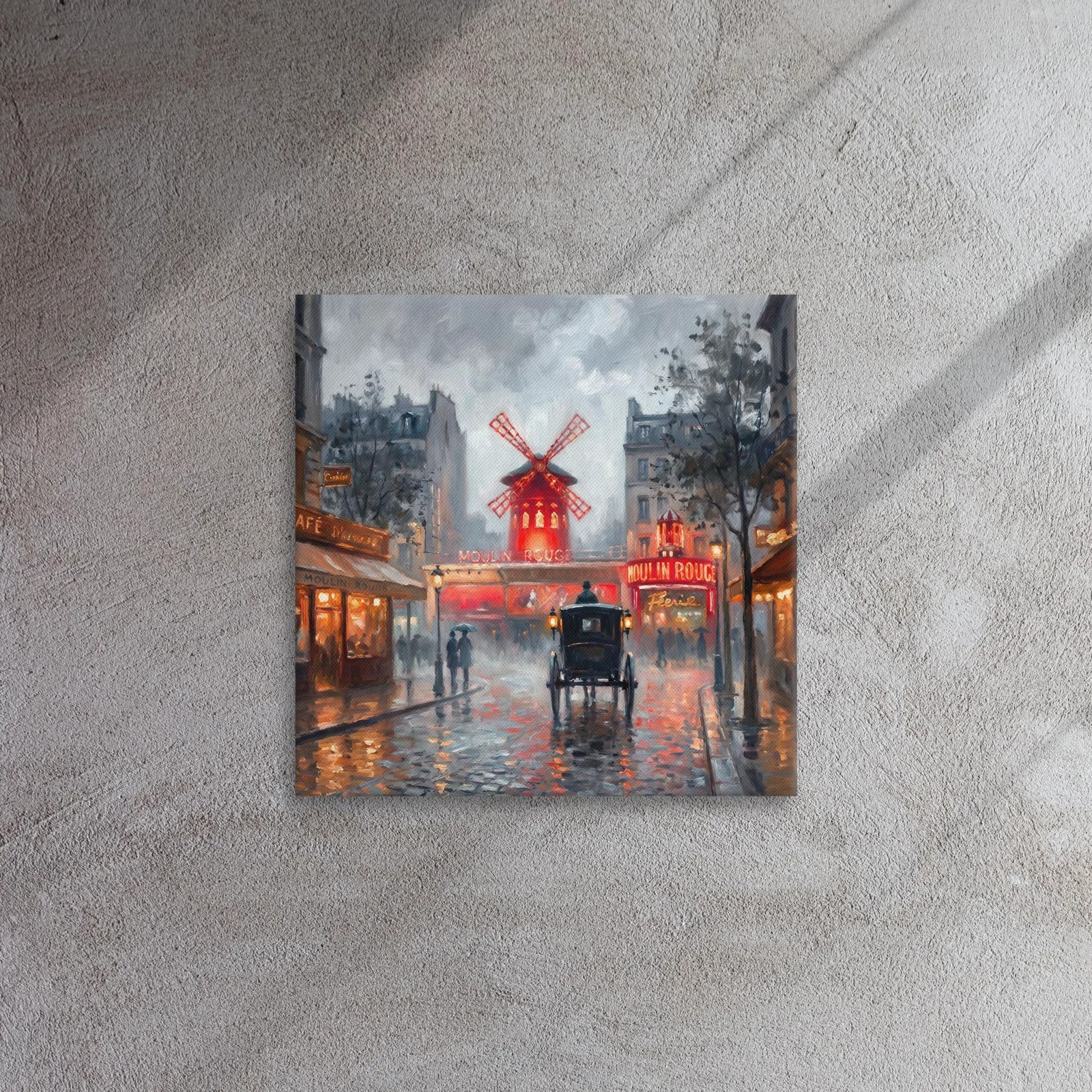 Paris Moulin Rouge Thin Canvas: Impressionist-Style Wall Art, photo 4