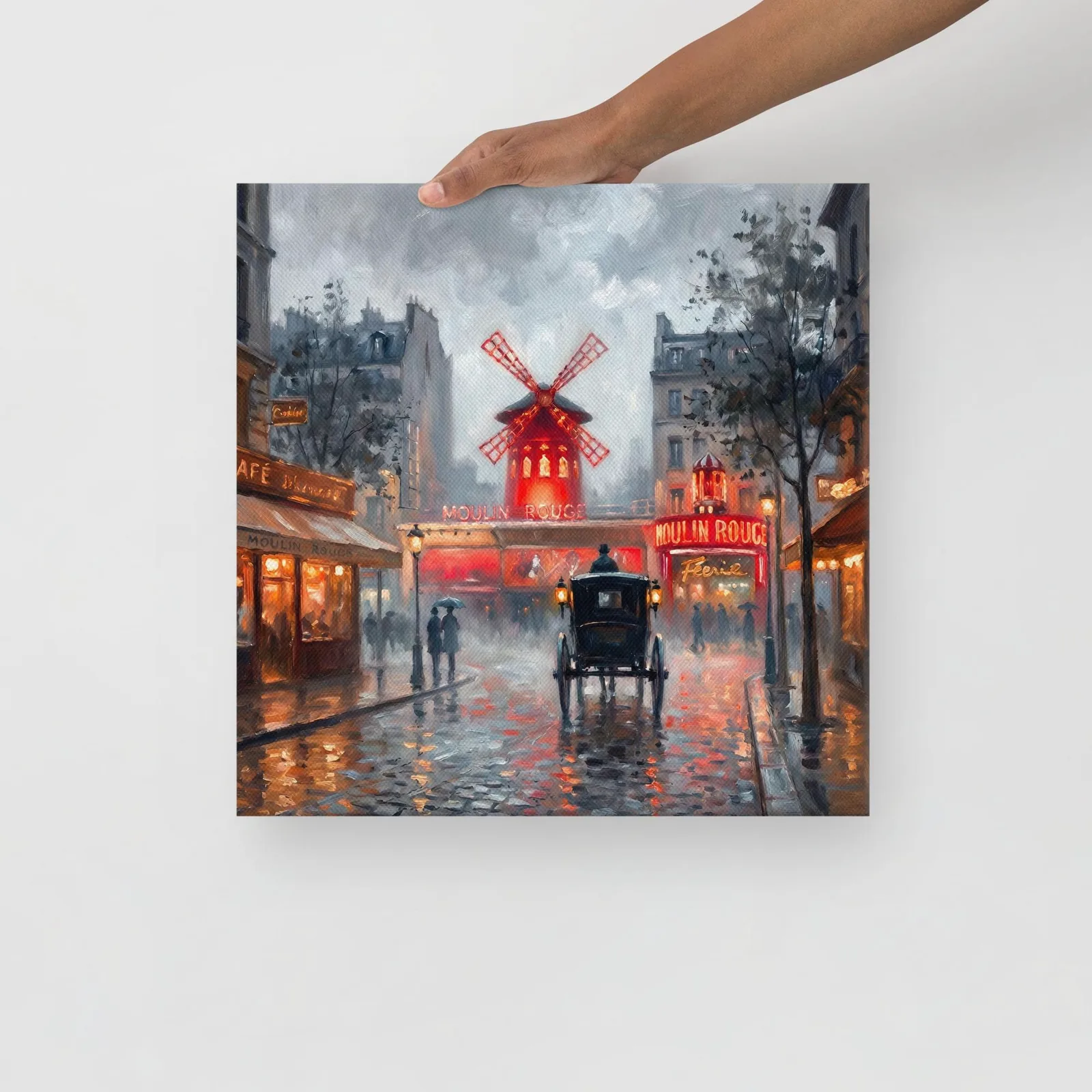 Paris Moulin Rouge Thin Canvas: Impressionist-Style Wall Art, photo 10