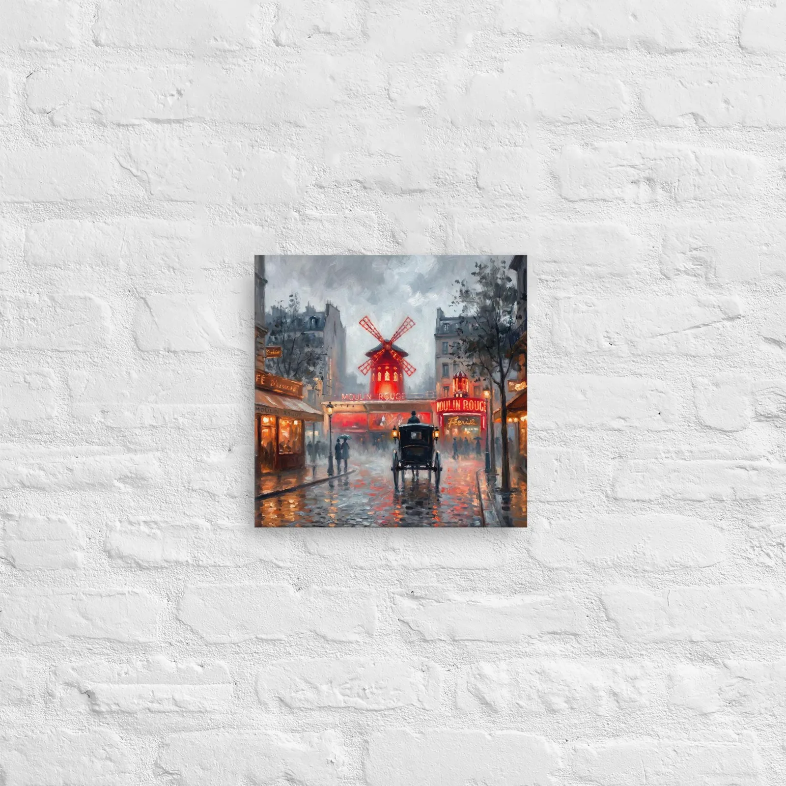 Paris Moulin Rouge Thin Canvas: Impressionist-Style Wall Art, photo 7