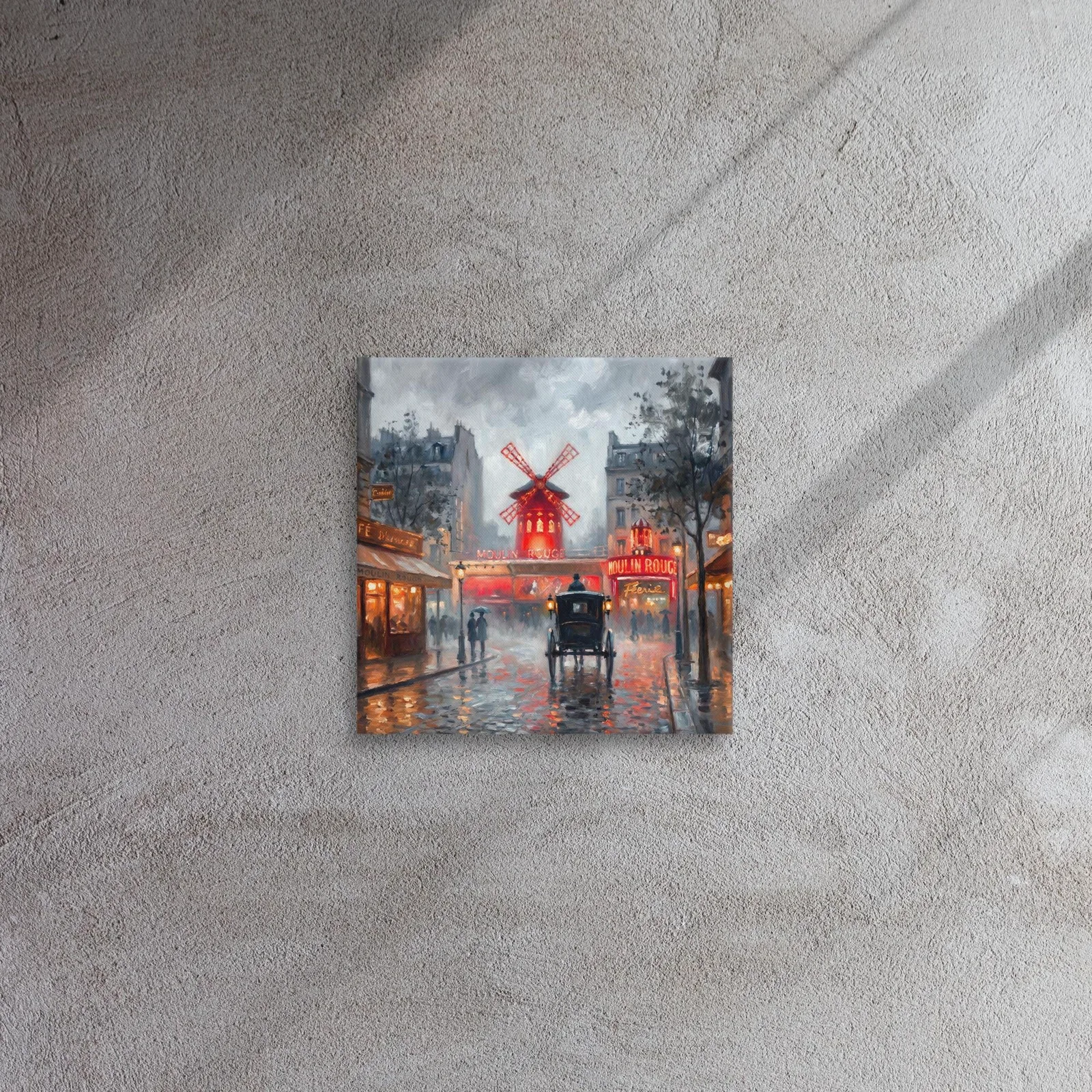 Paris Moulin Rouge Thin Canvas: Impressionist-Style Wall Art, photo 3