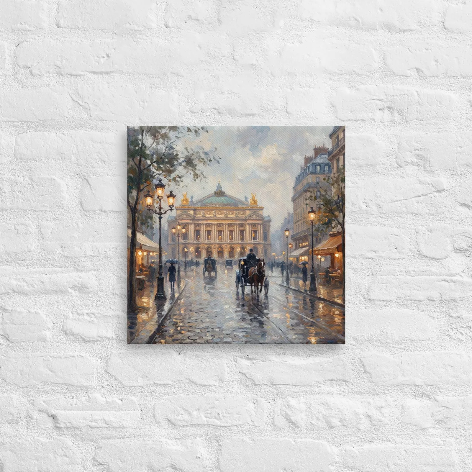 Paris Opera Garnier Thin Canvas: French Impressionist Style Wall Art, photo 4