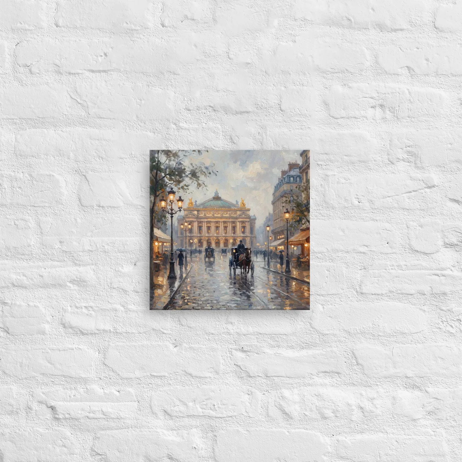 Paris Opera Garnier Thin Canvas: French Impressionist Style Wall Art, photo 3