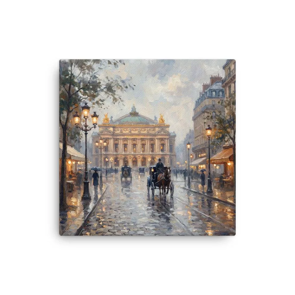 Paris Opera Garnier Thin Canvas: French Impressionist Style Wall Art, photo 2