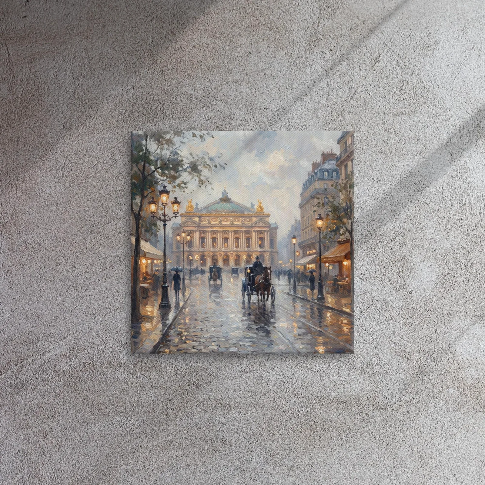 Paris Opera Garnier Thin Canvas: French Impressionist Style Wall Art, photo 6