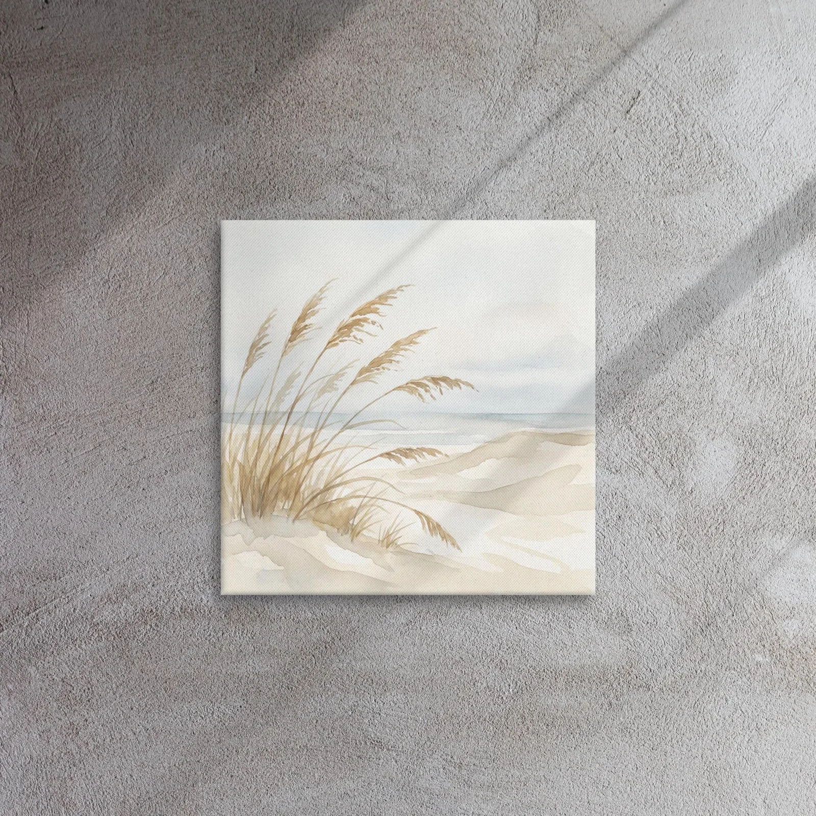 Pastel Coastal Dune Thin Canvas: Ocean Beach house Wall Art, photo 4
