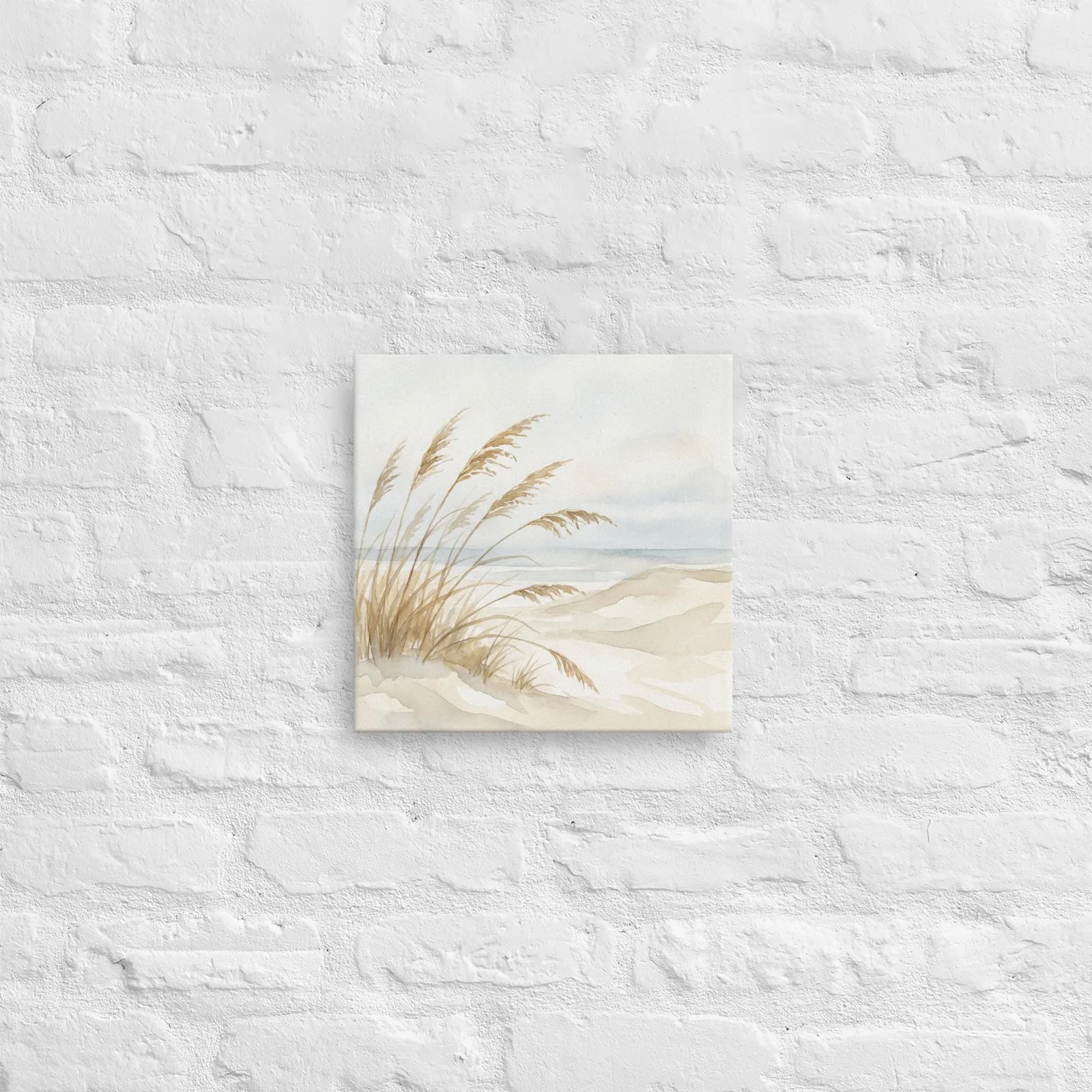 Pastel Coastal Dune Thin Canvas: Ocean Beach house Wall Art, photo 7