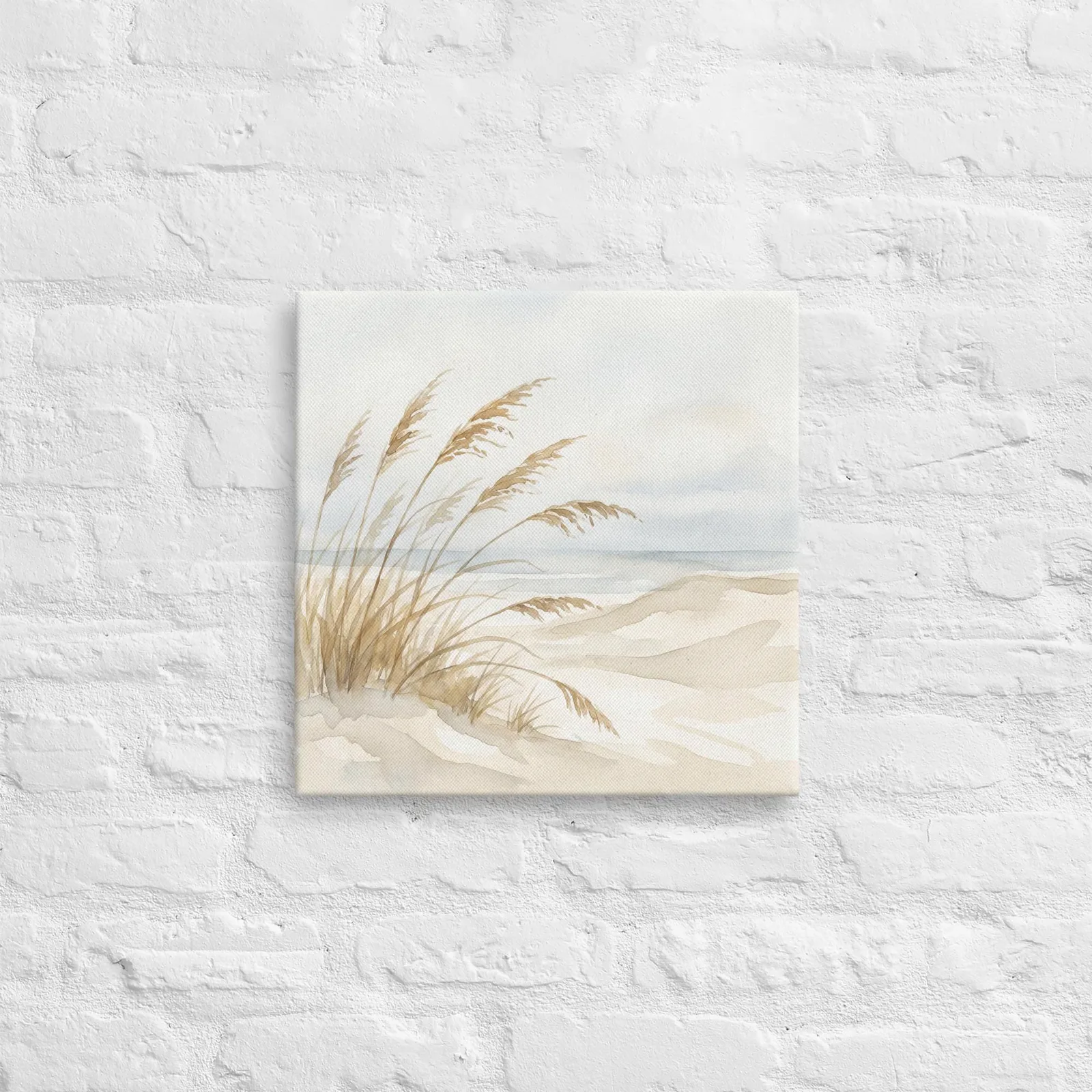 Pastel Coastal Dune Thin Canvas: Ocean Beach house Wall Art, photo 8