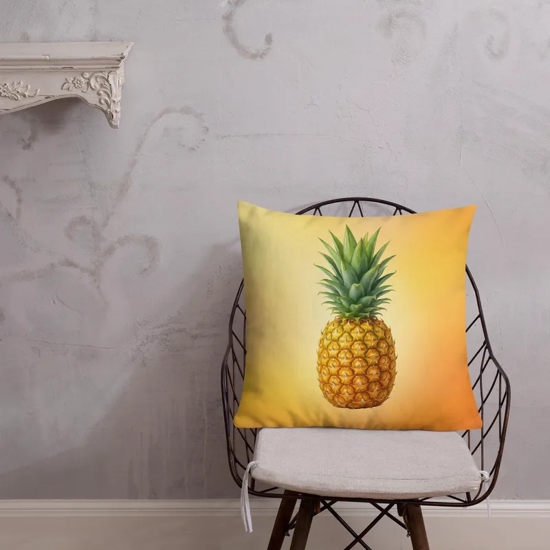 Pineapple Throw Pillow: Tropical Summer Welcome Decor
