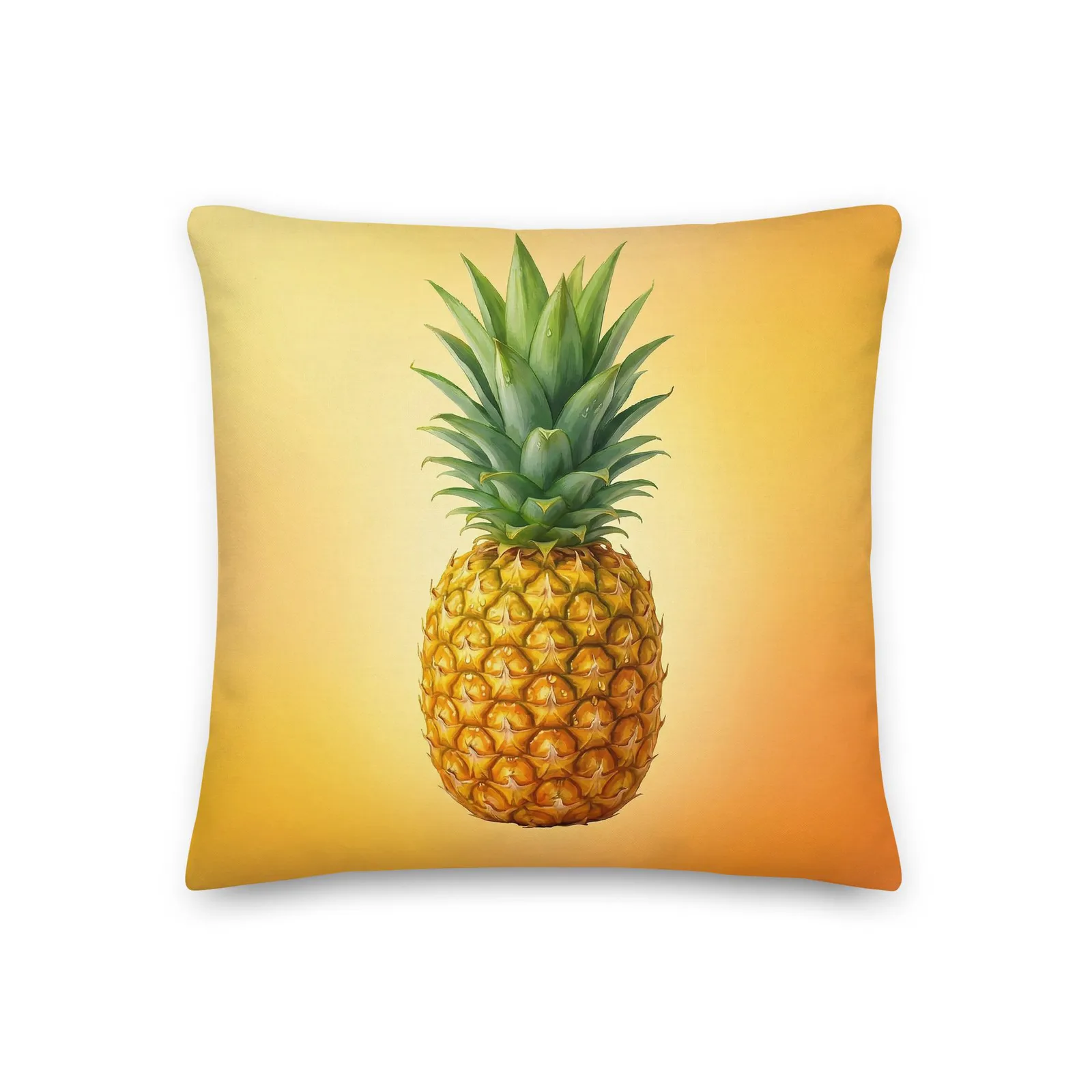 Pineapple Throw Pillow: Tropical Summer Welcome Decor, photo 2