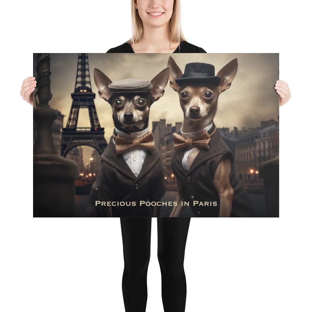 Precious Pooches in Paris Poster: Whimsical Dog Art & French Decor, photo 4