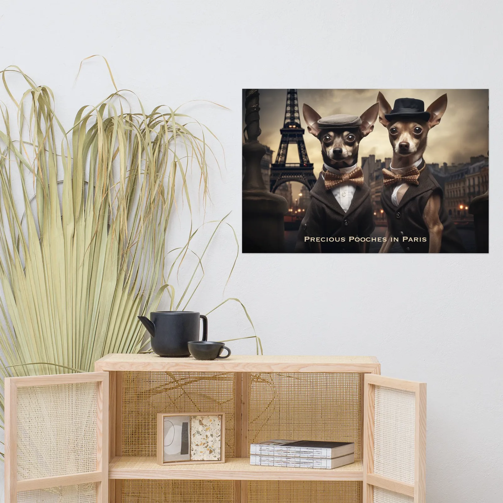 Precious Pooches in Paris Poster: Whimsical Dog Art & French Decor, photo 6