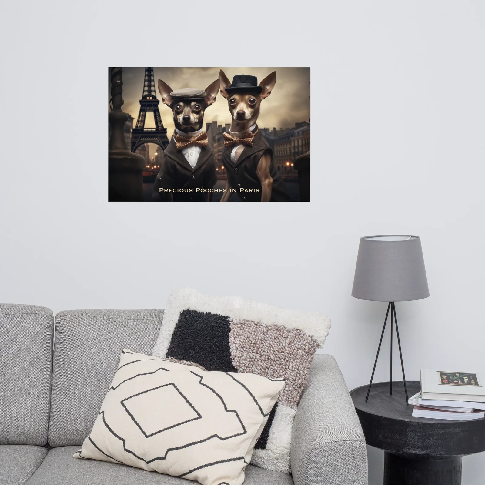 Precious Pooches in Paris Poster: Whimsical Dog Art & French Decor, photo 7