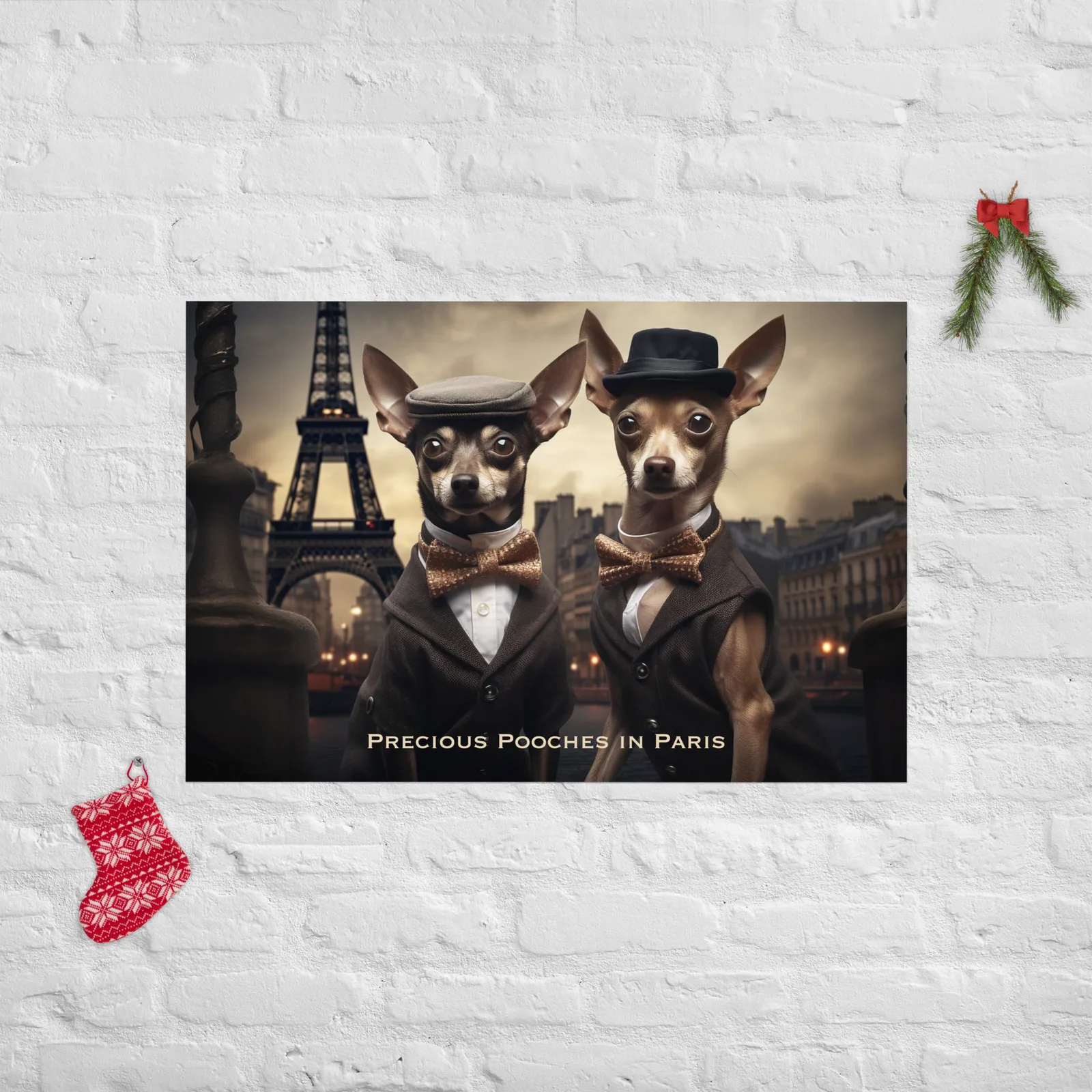 Precious Pooches in Paris Poster: Whimsical Dog Art & French Decor, photo 10