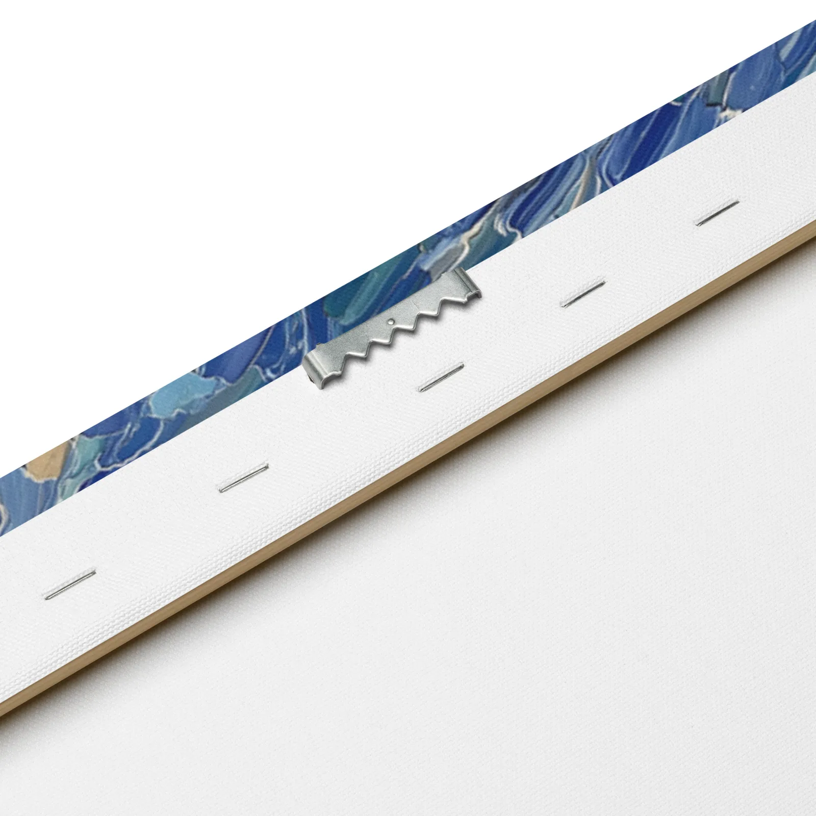 Sailfish Thin Canvas: Impasto Blue Ocean Fish Decor Wall Art, product details 2 view