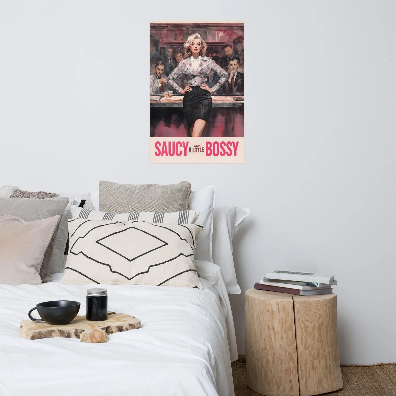 Saucy and a Little Bossy Poster: Retro Feminist Wall Art, photo 7