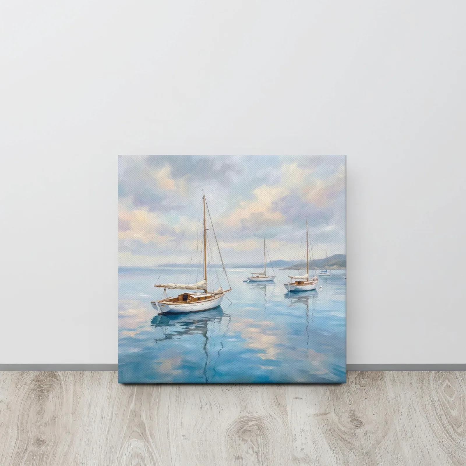 Serene Seascape Thin canvas: Sailboats Coastal Ocean Decor Wall Art, photo 6