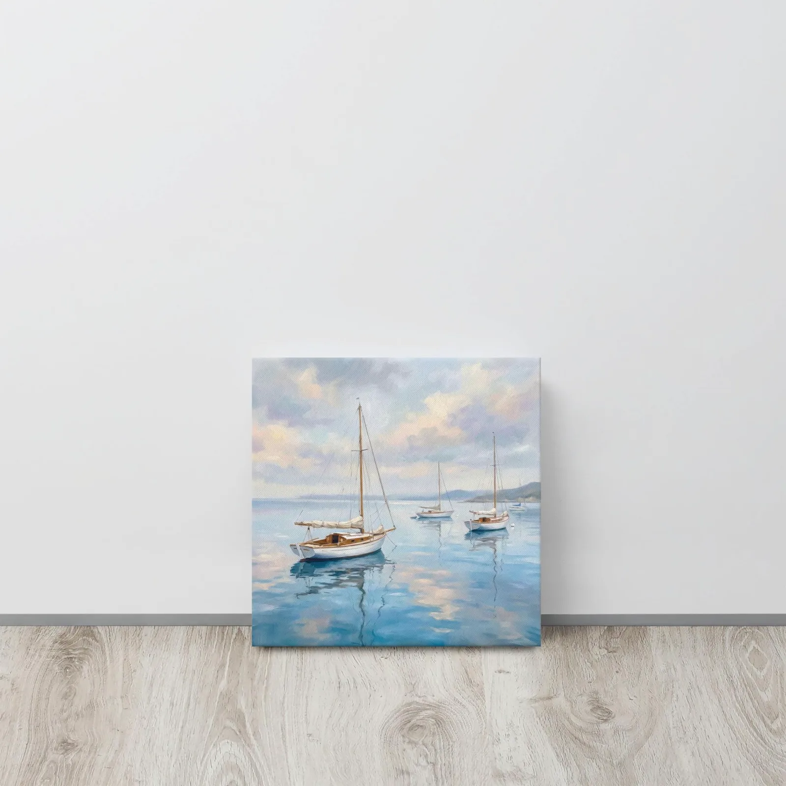 Serene Seascape Thin canvas: Sailboats Coastal Ocean Decor Wall Art, photo 5