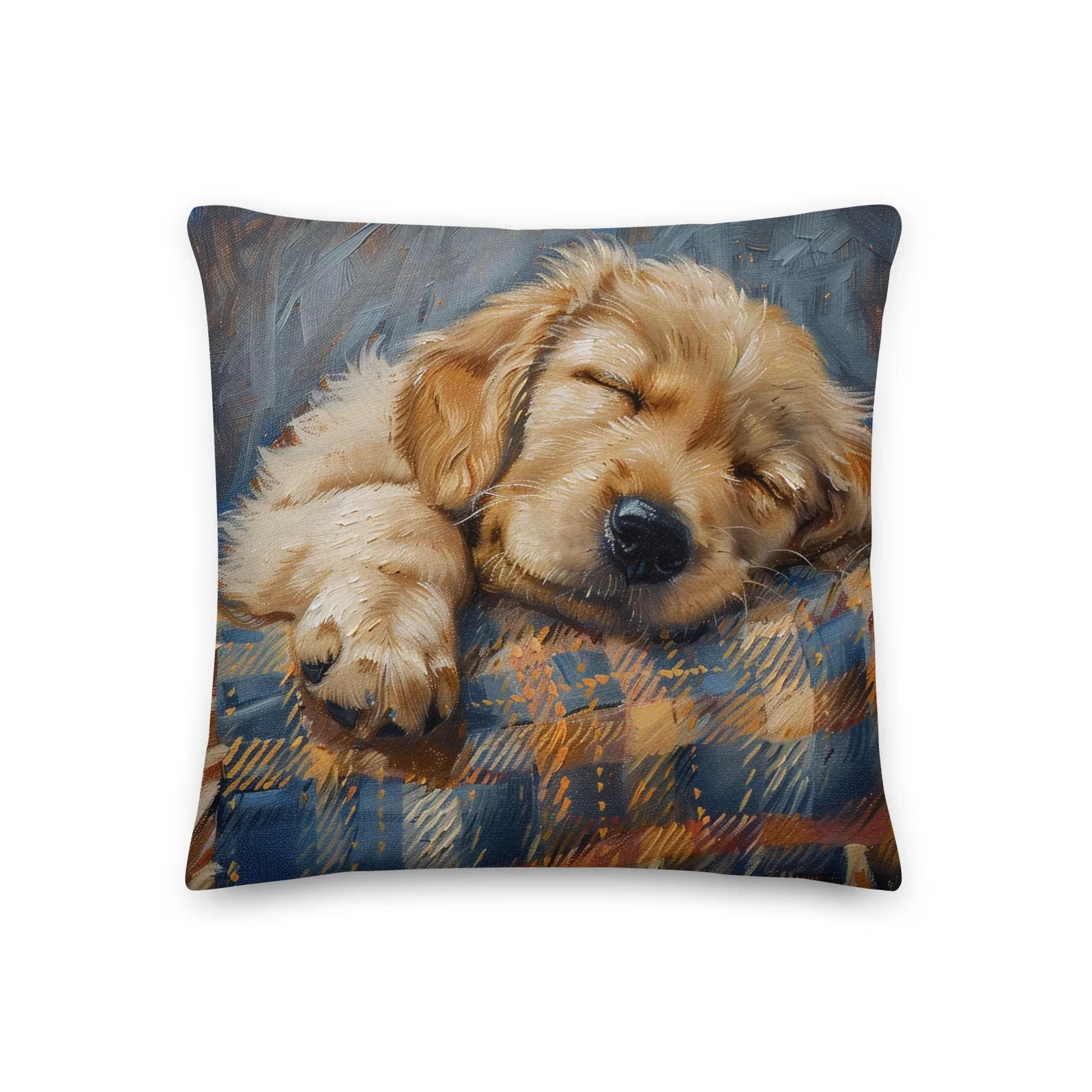 Sleeping Puppy Throw Pillow: Cozy Dog Lover Decor, photo 2