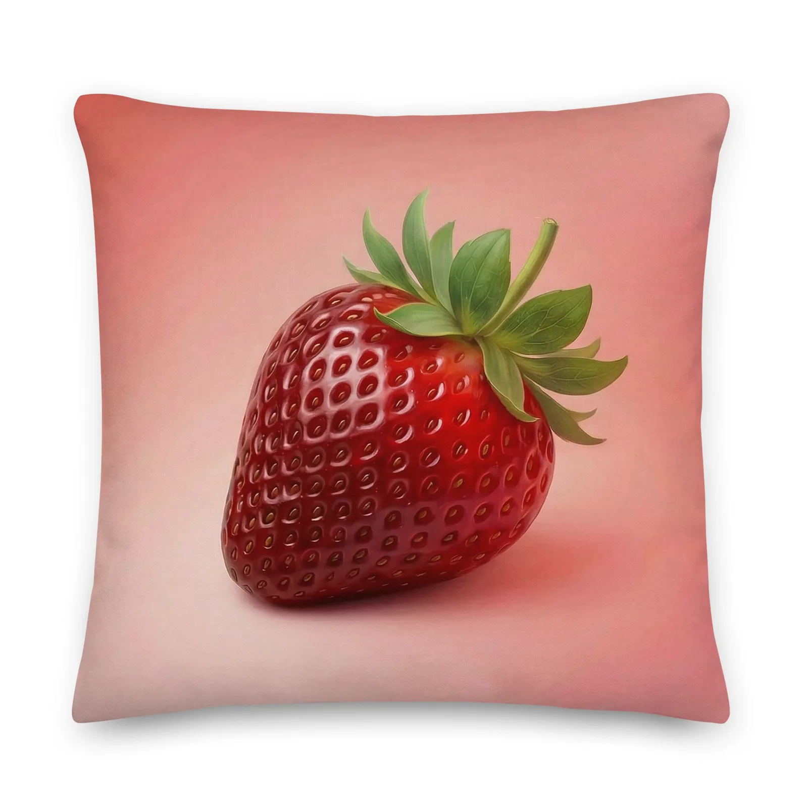 Strawberry Throw Pillow: Summer Fruit Kitchen Decor, photo 2