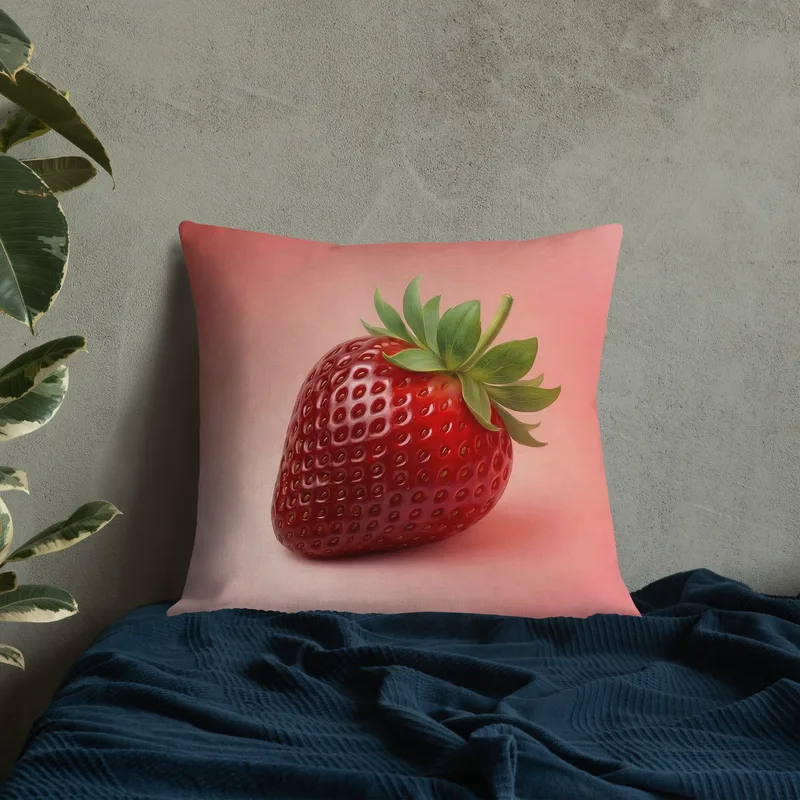 Strawberry Throw Pillow: Summer Fruit Kitchen Decor