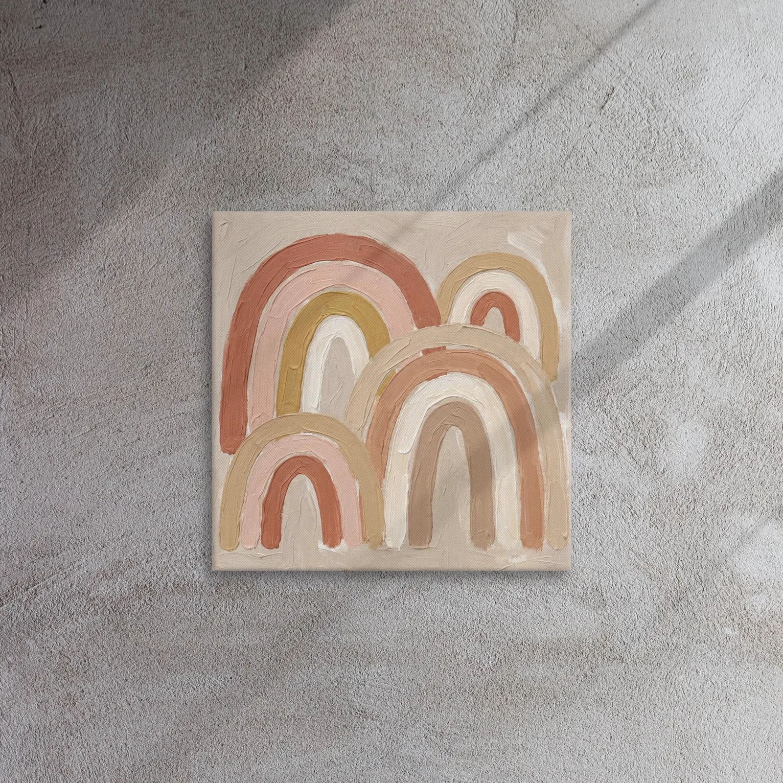Terracotta Arches Thin Canvas: Abstract Minimalist Boho Wall Art, photo 4
