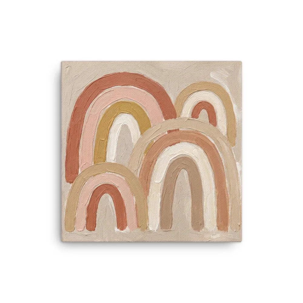 Terracotta Arches Thin Canvas: Abstract Minimalist Boho Wall Art, photo 2