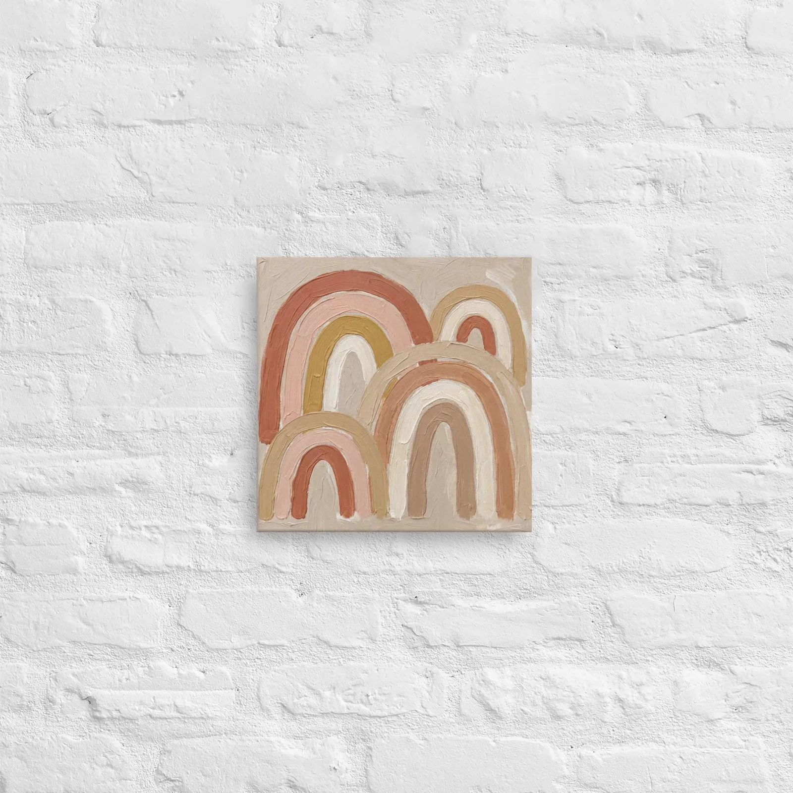 Terracotta Arches Thin Canvas: Abstract Minimalist Boho Wall Art, photo 7